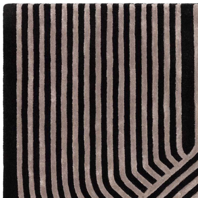 Brinlie Geometric Wool Hand Tufted Area Rug, Rectangle 160 x 230cm