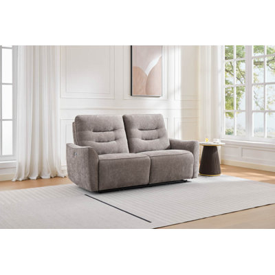 Cupar Electric Power Fabric Reclining Sofa 