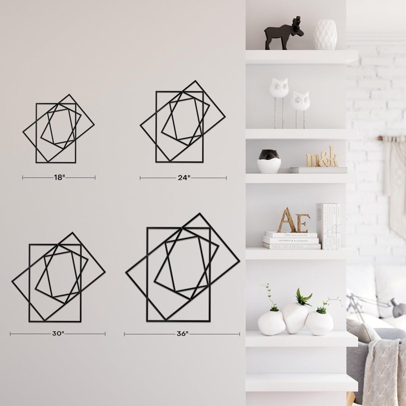 Wall Decor Metal, Bronze, 24" H x 24" W x 0.05" D