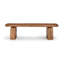 Chloe Solid Wood Sled Coffee Table-1453965481