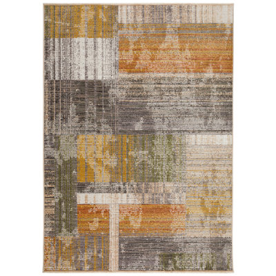 Mylah Washable Geometric Indoor Rug