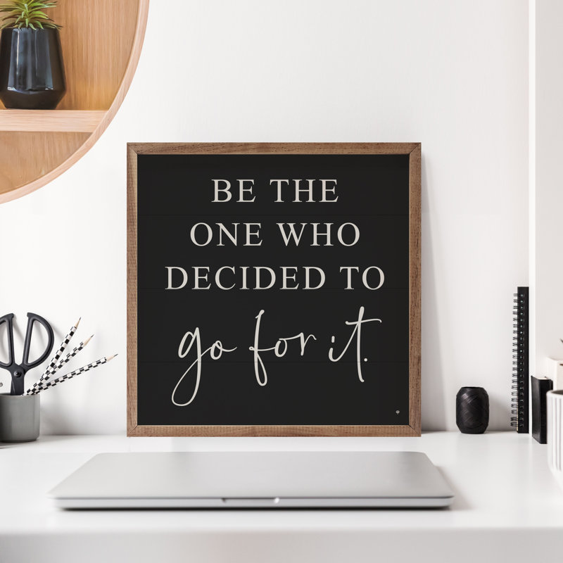 Go For It - noir, H 4 po x l 4 po
