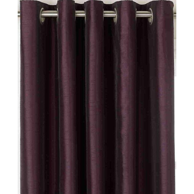 Jaqueline Semi Sheer Curtain Pair, 116 W x 137 D cm, Red