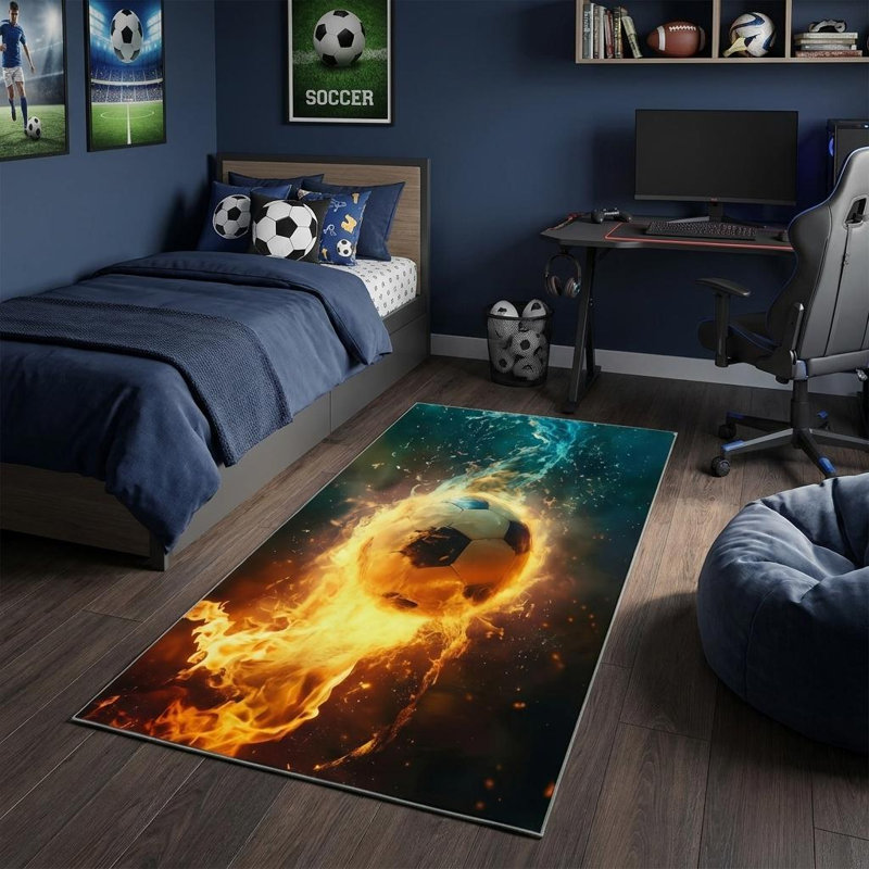 Tapis bleu 6 pi
