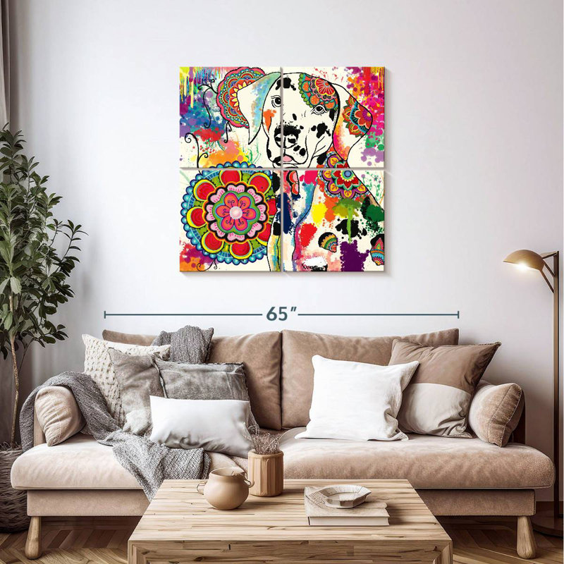 Bramala mandala Brampt, H 38 po x l 38 po