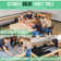 Gosports 7 Ft 3-in-1 Multi Game Pool Table Set with Dining Top, and Table Tennis Game