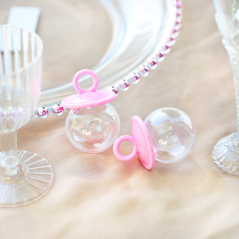 New Baby Party Favors, Rose / transparent