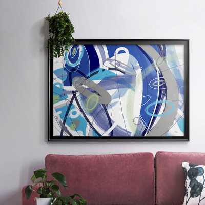 Blue Flow-Framed Gallery Wrapped Canvas_RID063