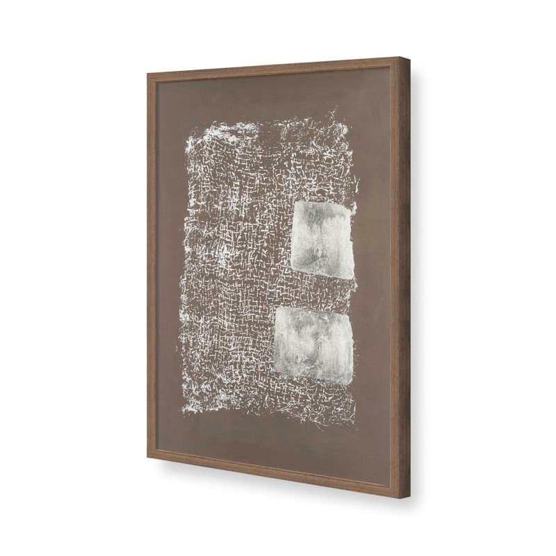 «Reticulum I» par Michael Willett, reproduction d'art sur toile, H 24 po x l 18 po, Encadrement ouvert sans papier mat, Brun