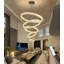 Lustre moderne en cristal à 5 anneaux-1028145821