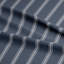 Shay Broad Ticking Stripe Dark Denim Cotton Pinch Pleat Drapery Panel Set of 2-796473236