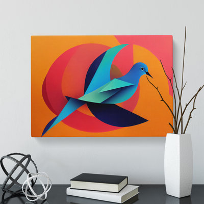 Dove Bird Abstract Vol.5 - Wrapped Canvas Print
