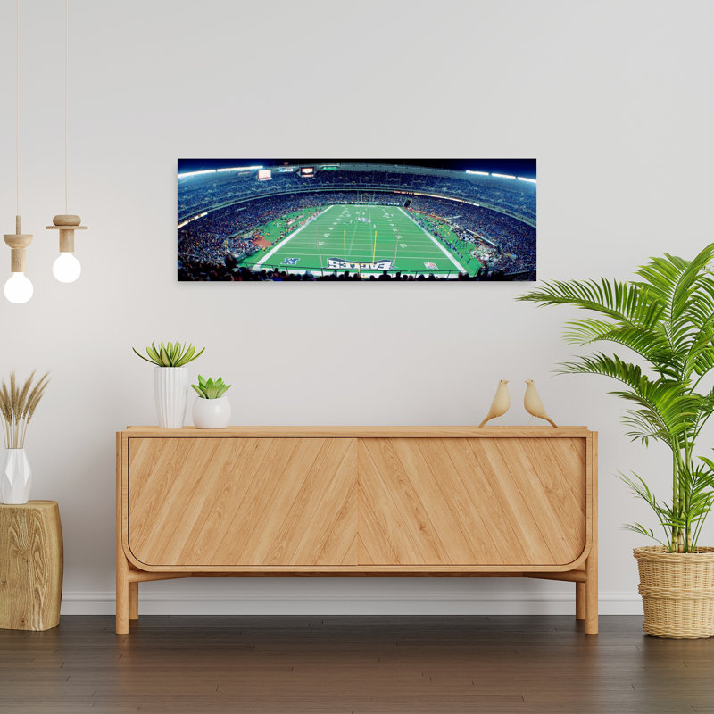 Philadelphia Eagles NFL Football Veterans Stadium Philadelphia Pennsylvania 1 Piece Wrapped Canvas Panoramic Wall Art