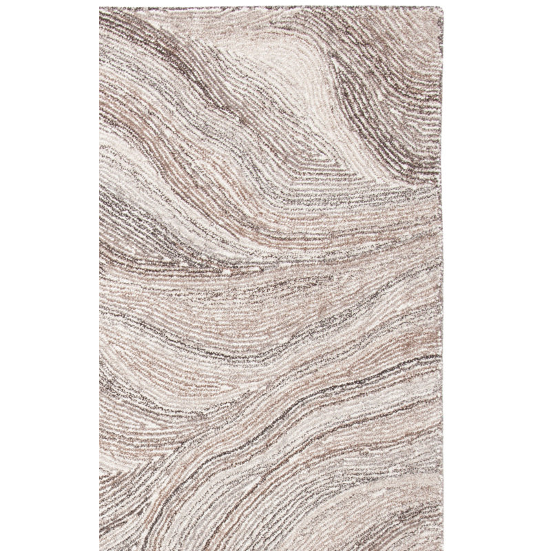 Tapis en laine et coton touffetés à la main Rackley, Tapis de couloir 2 pi 3 po x 6 pi