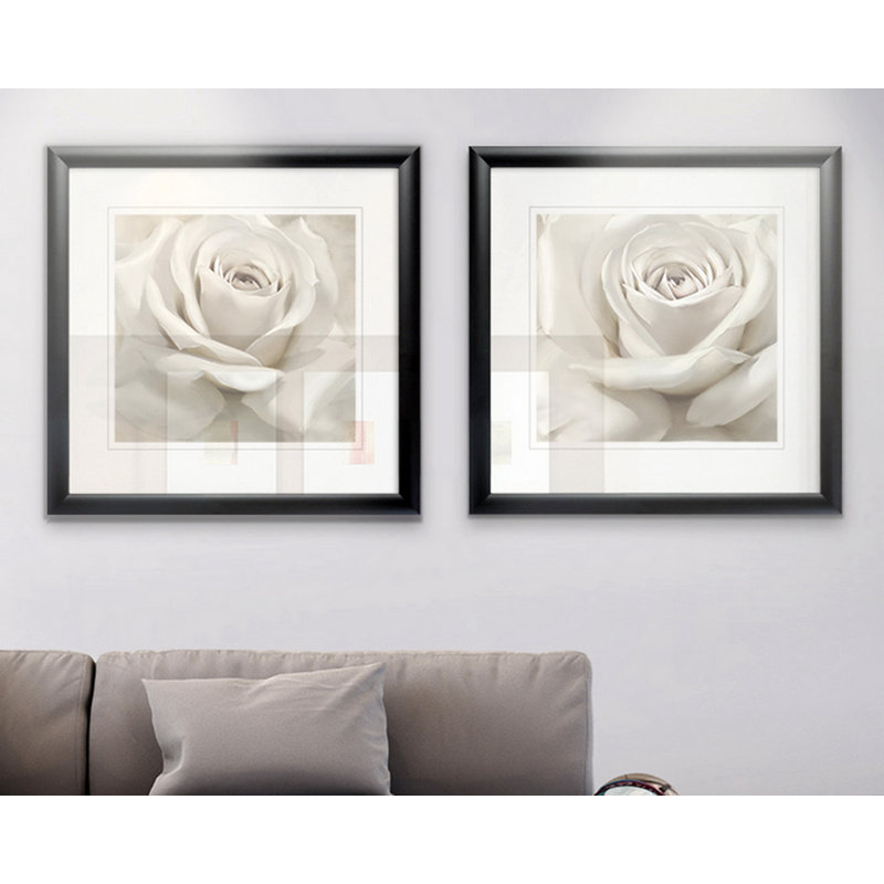 " Dreamy I " 2 - Pieces, Black Framed