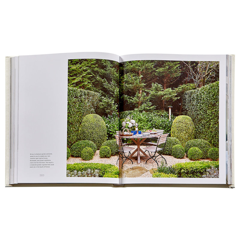 Graphic Image The Principles Of Pretty Rooms Coffee Table Book, Leather, Ivory