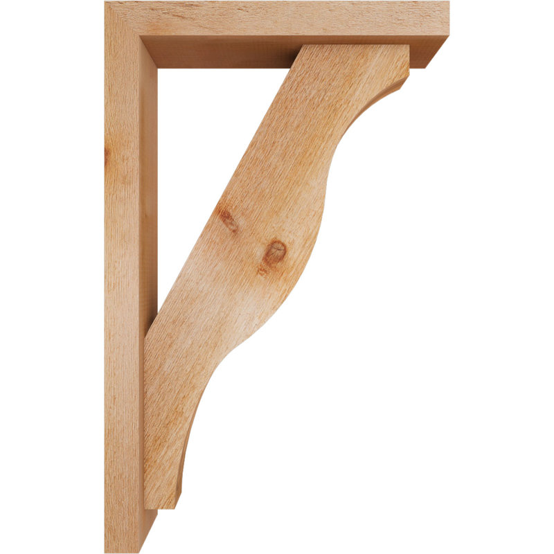 Support Funston Block avec support décalé, 32 x 20, Cèdre rouge occidental de l 4 po (scié brut)
