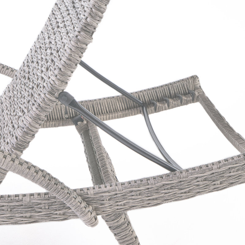 Grey Chaise Lounge With - Comfortable Patio Seating In Ideal For Lounging