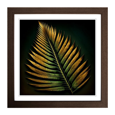 Palm Leaf Digital Art - Framed Print