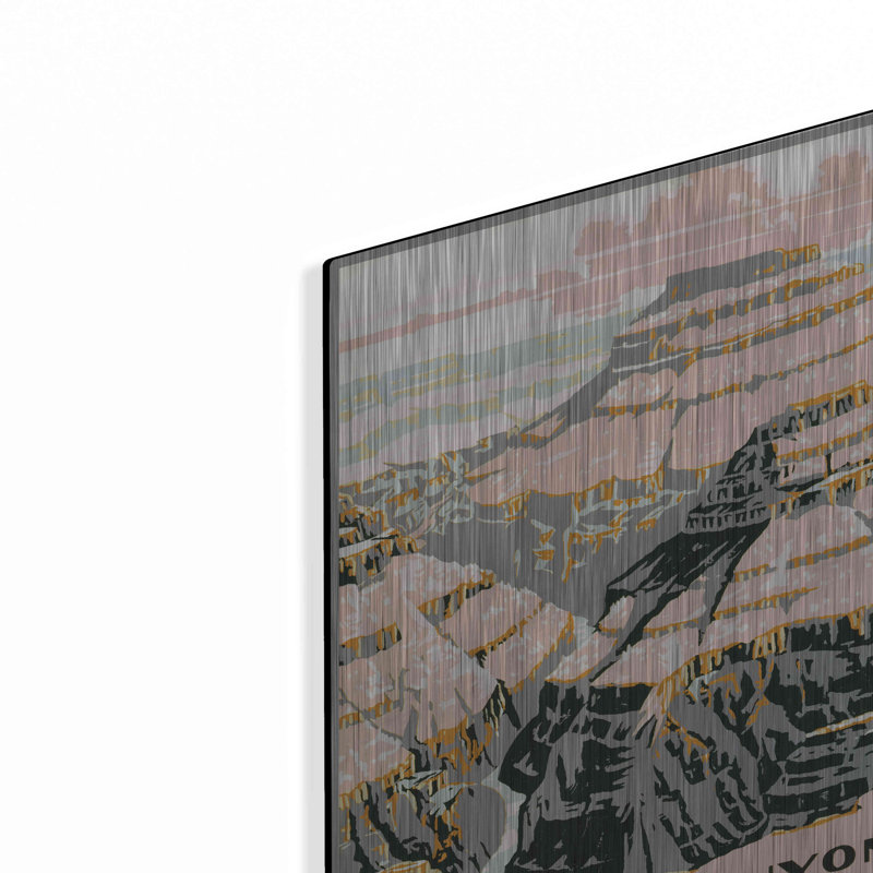 «Grand Canyon» par Stellar Design Studio, art mural en métal, H 16 po x l 12 po