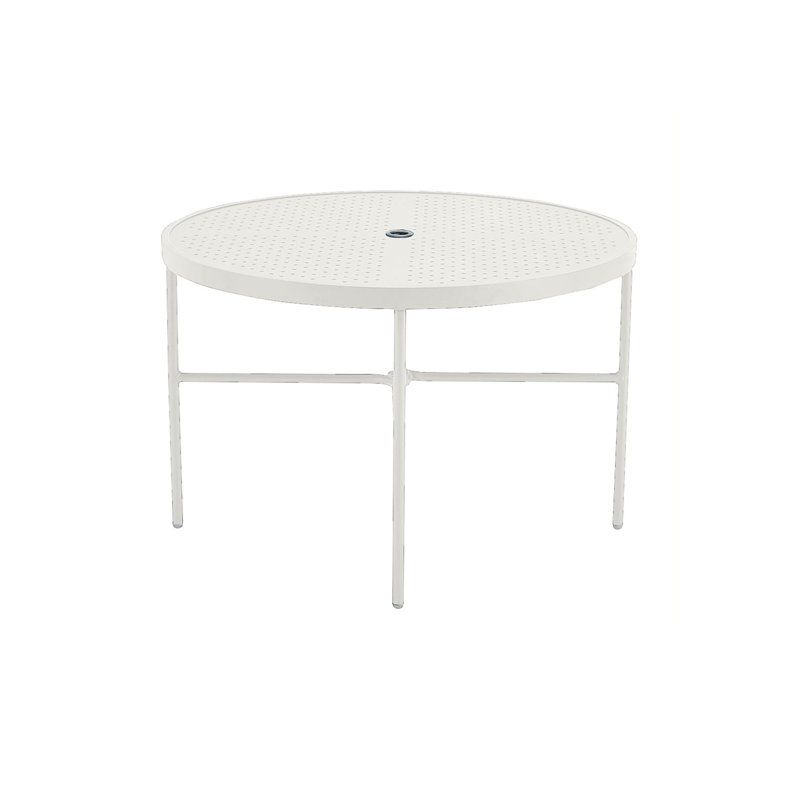 Boulevard Outdoor Round Dining Table, Shell
