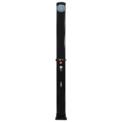 Sherbrooke 86.6'' H Solar Powered Temperature Controlled Portable Plastic Freestanding Outdoor Shower and Footwash Spout