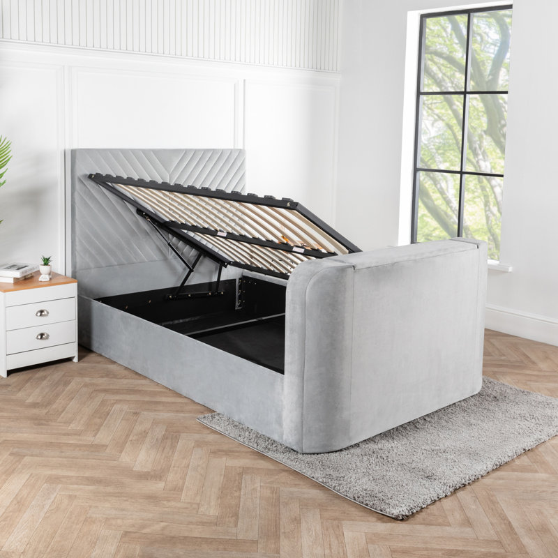 Caelub Upholstered Ottoman Storage Bed, Kingsize (5')