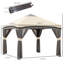 Tente d'auvent escamotable avec filet 10 'X