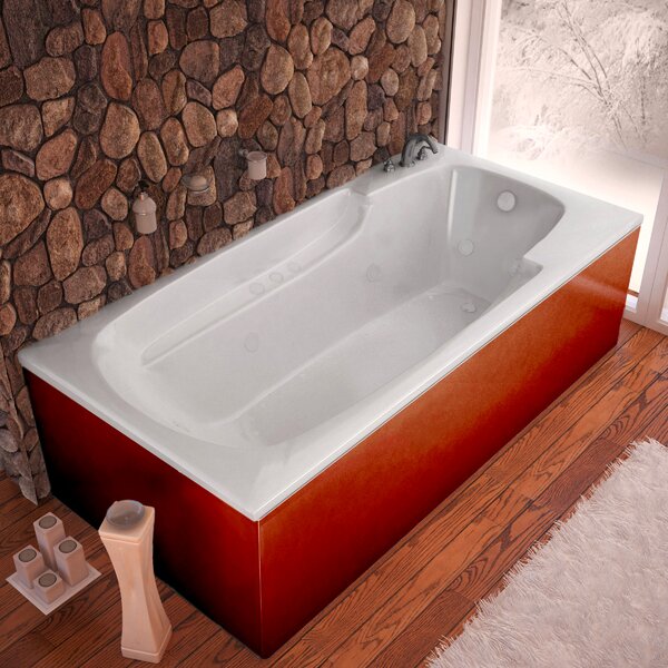 Spa Escapes Anguilla 71'' X 41.38'' Drop-in Acrylic Bathtub 