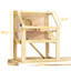 Cage à hamster en bois à 3 niveaux avec fond amovible