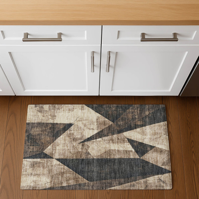Premium Machine Washable Ashington AMF1838 Modern Rug, Rectangle 1'8" x 2'6"