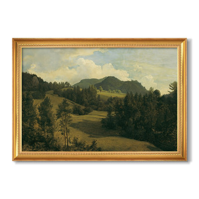 Landscape near Miesenbach, c. 1830-Friedrich Gauermann-Custom Framed Canvas
