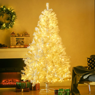 Arbre de Noël artificiel avec 638 branches, 220 lumières DEL blanc chaud