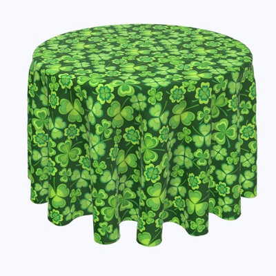 Lodgeste Spring Cartoon Clovers Tablecloth