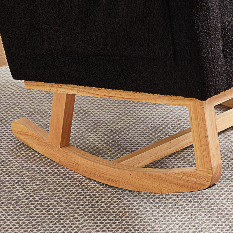 Chaise berçante d'appoint, Noir