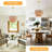 Kaetlin 5 - Light 2-Tier Bohemian Drum Chandelier with Natural Rattan  Lampshade, Farmhouse Kitchen Lighting with E12 Socket -18.9"W x 76"H-22221132