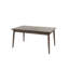 Table de salle à manger contemporaine en bois de noyer massif 1pc
