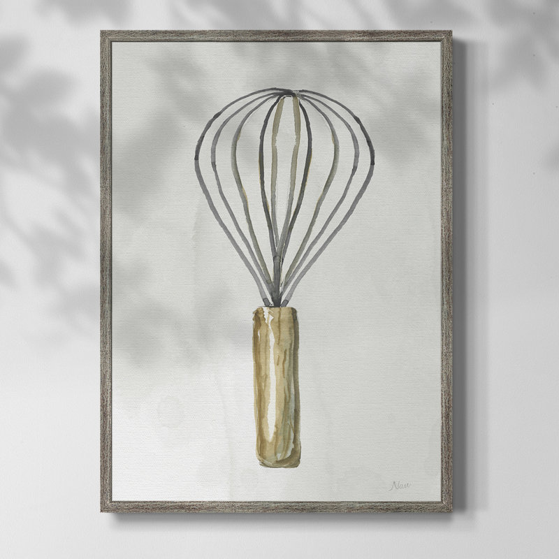 Kitchen Necessity II Framed Print - Solid Wood, 21" H x 17" W