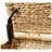 Heavy-duty Water Hyacinth Wicker Storage Trunk with Metal Frame-251009717
