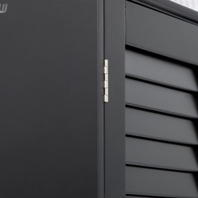 Armoire autoportante noire avec 2 armoires, grand rangement de salle de bain étroit avec tablettes réglables et conception anti-basculement