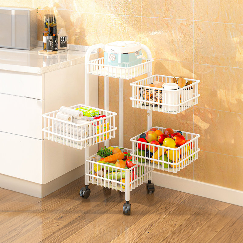 75cm H x 27cm W Utility Cart with Wheels