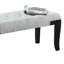 Banc capitonné, similicuir, blanc