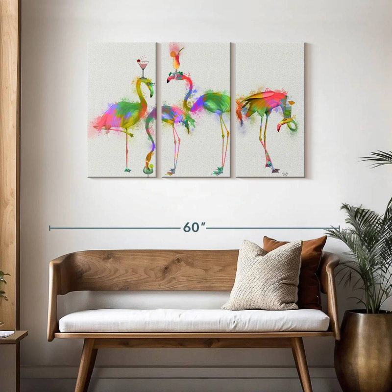 Brampt Rainbow Splash Cocktail Party, 28" H x 45" W