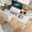 47"Office Desk With Power Outlet,3 Drawers,Side Pocket, Study Desk Easy To Assemble,Frame Stability Reversible For Home Desk, Company Computer Desk, Game Table,Vanity Table,-2131550389