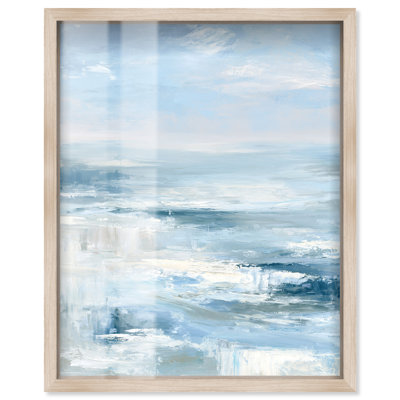 «Foam Crest I Shadowbox Print Coastal», décoration murale