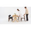 Chaises d'appoint rembourrées en bois massif Maylon-2038180688