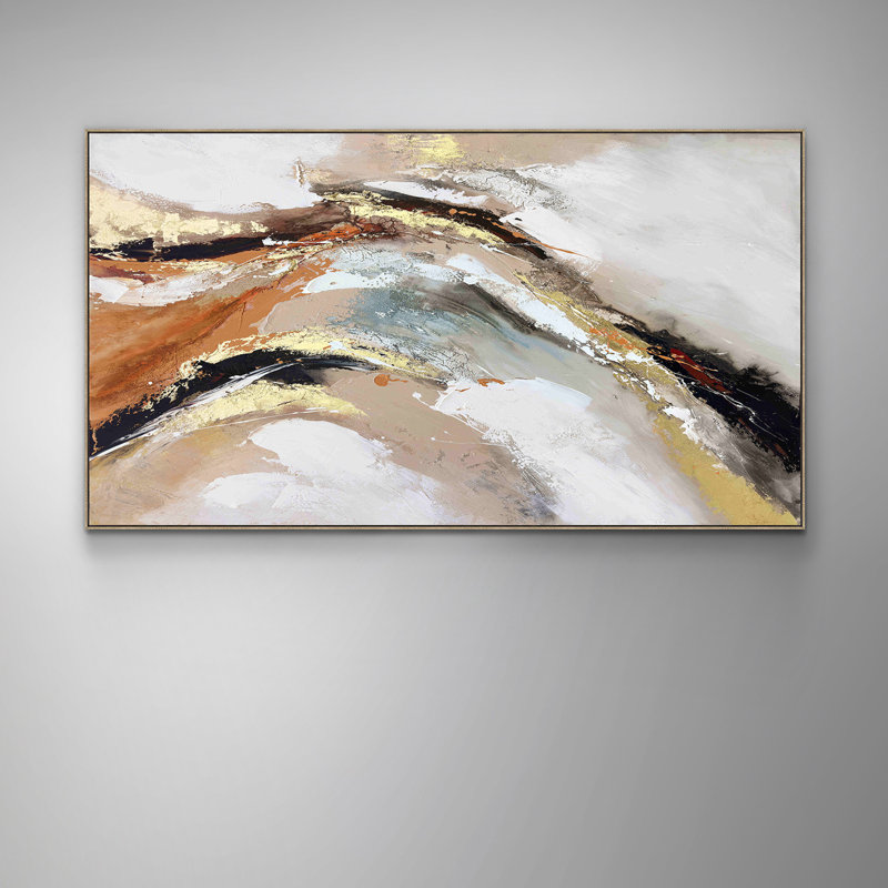 Gestos - Floater Frame Painting on Canvas