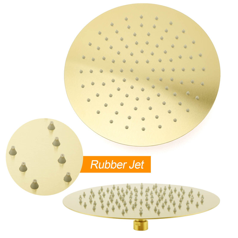 Rain Shower Head, Brushed Nickel