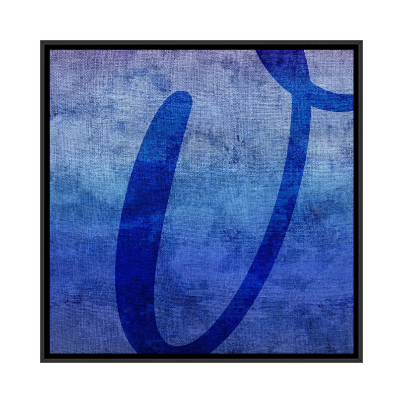 «The Type Stain», art textuel sur toile TOA409, Toile, H 18 po x l 18 po x P 1,5 po