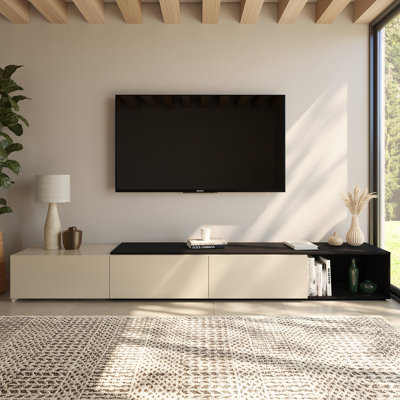 Console de télévision extensible avec armoire de rangement Arlo